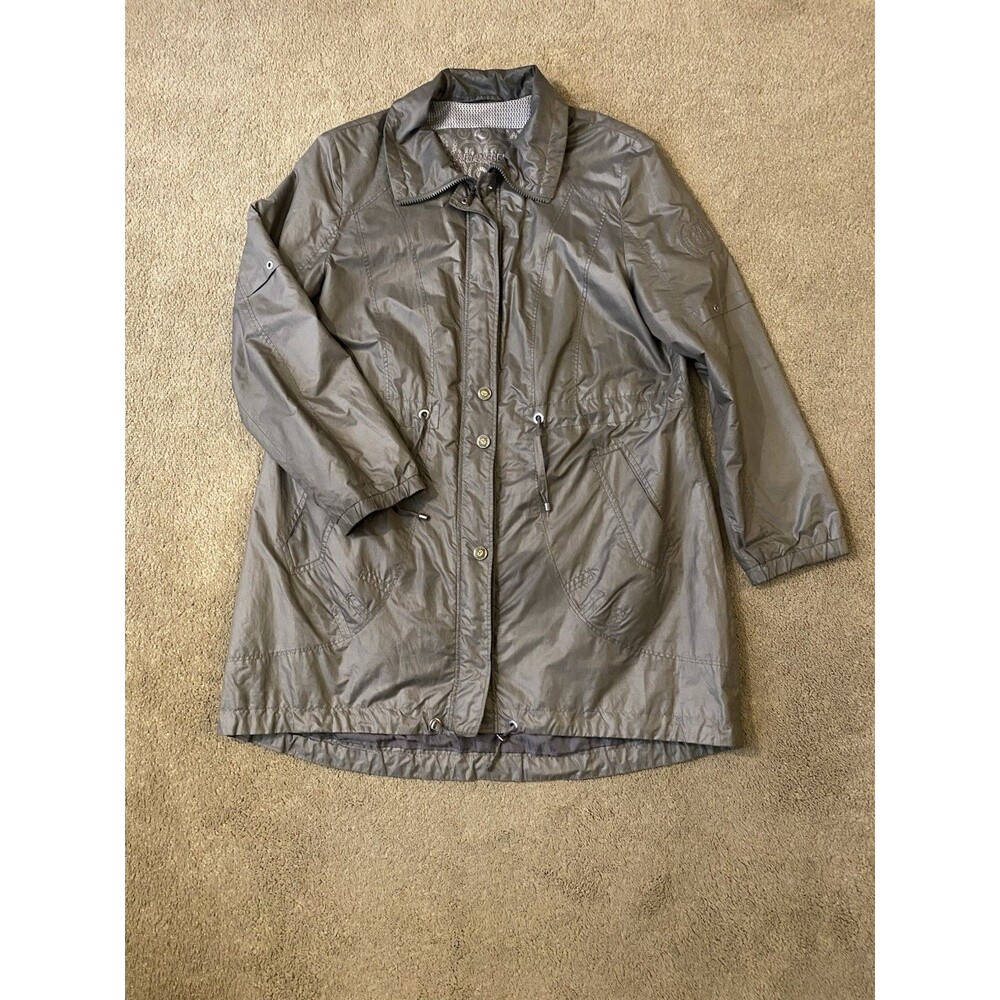 Gerry Weber Y2K Metallic Beige Cinched Utility Parka Women’s Size 8
